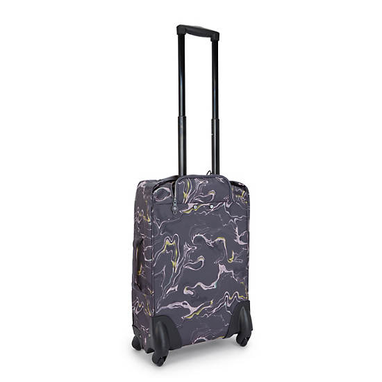 Kipling Darcey Small Printed Carry-On Rolling Resväskor Blå | SE 1471OK